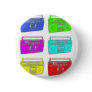 BOOMBOX multi color raver Button