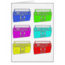BOOMBOX multi color raver Greeting Card
