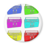BOOMBOX multi color raver Magnet