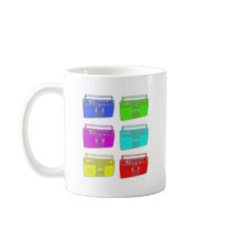 BOOMBOX multi color raver Coffee Mugs