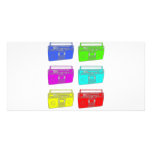 BOOMBOX multi color raver Photo Card