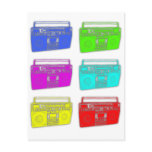 BOOMBOX multi color raver Post Card