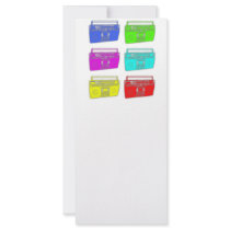 BOOMBOX multi color raver rack cards