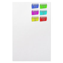 BOOMBOX multi color raver Stationery Paper