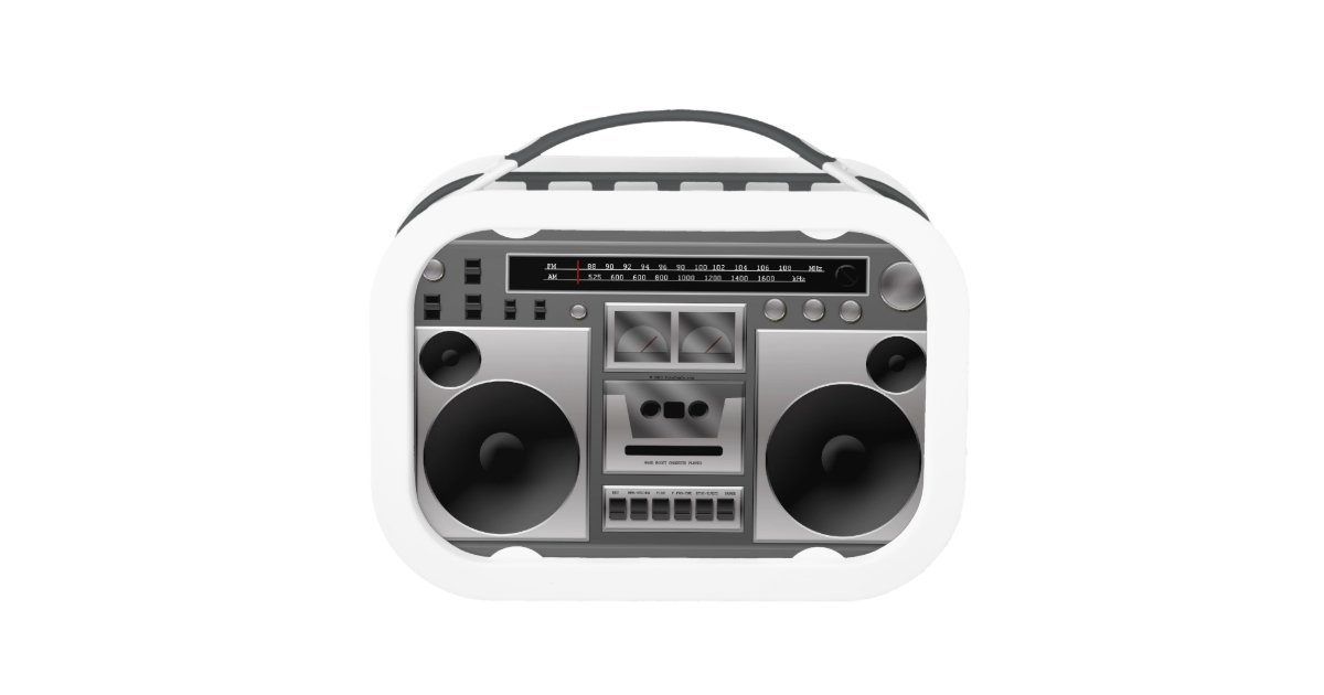 Boombox Radio Graphic Lunch Box Zazzle