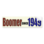 BOOMER 1949 BUMPER STICKER