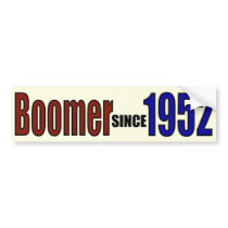 BOOMER 1952 BUMPER STICKER