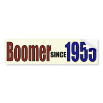 BOOMER 1955 BUMPER STICKER