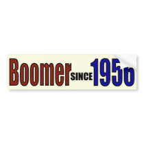 BOOMER 1956 BUMPER STICKER
