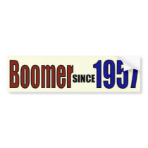 BOOMER 1957 BUMPER STICKERS