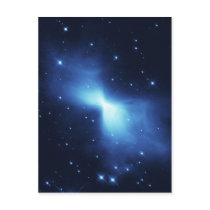 Boomerang nebula in space post card