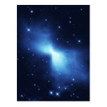 Boomerang nebula in space post card