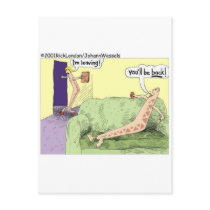 Boomerang Relagionships Funny Cartoon Gifts & Tees postcards