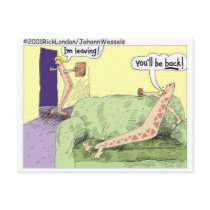 Boomerang Relagionships Funny Cartoon Gifts & Tees postcards