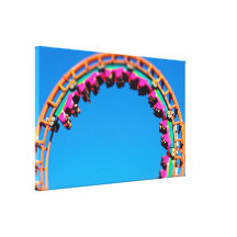 Boomerang Roller Coaster Worlds of Fun, KC Stretched Canvas Prints