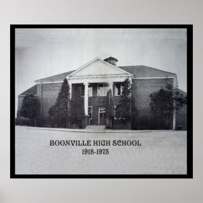 BOONVILLE HIGH SCHOOL---POSTER by NedHReece