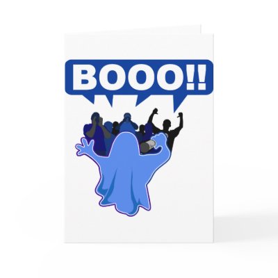 BOOO! GREETING CARDS by abusivetees