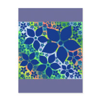 Boop Blues! Fab Floral ✿ template, Post Cards