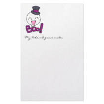 Boo's letter paper stationery