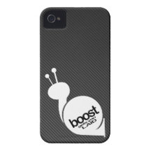 Boost Gets You Laid Snail w/ Faux Carbon Fiber iPhone 4 Cover