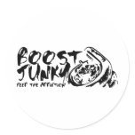 Boost Junky Round Stickers