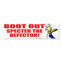 Boot Arlen Specter Bumper Sticker bumper stickers