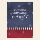 Boot Camp Graduation Party Invitation invitations