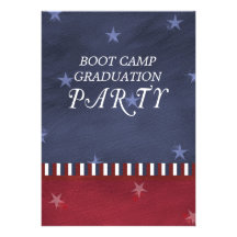 Boot Camp Graduation Party Invitation