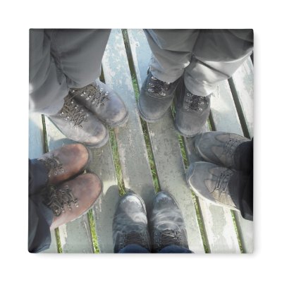 Boot  Circle Refrigerator Magnets by edwardeastman