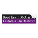 Boot Kevin McCarthy Congress Bumper Sticker bumper stickers