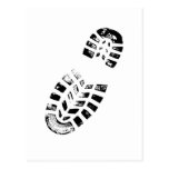 boot print postcard