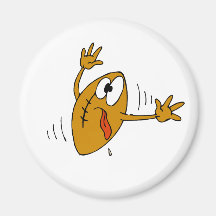 Booted Ball Fridge Magnet