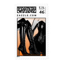 Boots and Corset Fetish Art Postage