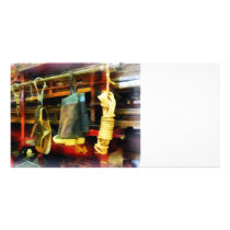 Boots and Fire Gear Photo Card Template