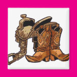 Boots and Saddle Magnet