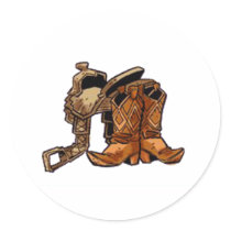 Boots and Saddle stickers