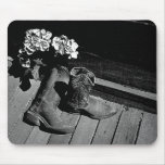 Boots n Flowers mousepads