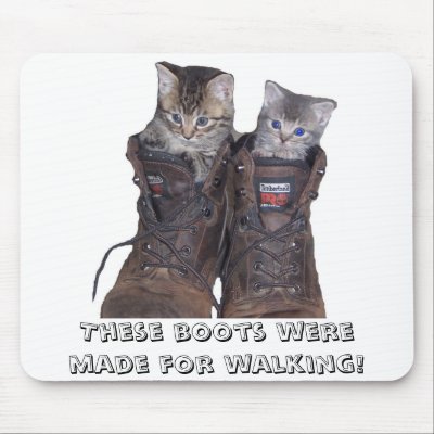 boots, These boots were made for walking! Mouse Pad by CowboyJoel