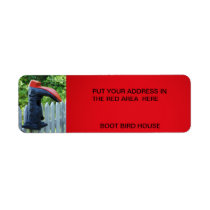 BOOTY BIRDHOUSE CUSTOM RETURN ADDRESS LABEL
