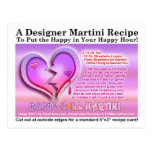 Booty Call Valentine's Day Martini Recipe Postcard