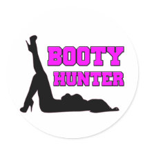 Booty Hunter Round Sticker