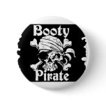 Booty pirate pinback buttons