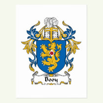 Booy Family Crest Postcard