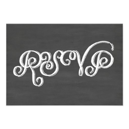 Booze, Food, And Bad Dance Moves Chalkboard RSVP Personalized Invites
