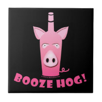 BOOZE HOG CERAMIC TILE - COASTER - TRIVET tiles