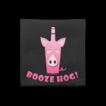 BOOZE HOG CLOTH COCKTAIL (or Dinner) NAPKINS napkins