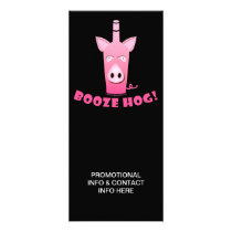 BOOZE HOG PROMOTIONAL RACK CARD