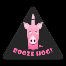 BOOZE HOG STICKERS stickers