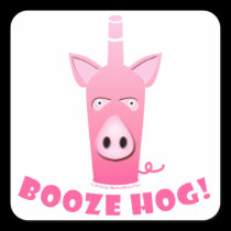 BOOZE HOG STICKERS stickers
