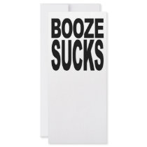Booze Sucks Custom Rack Card